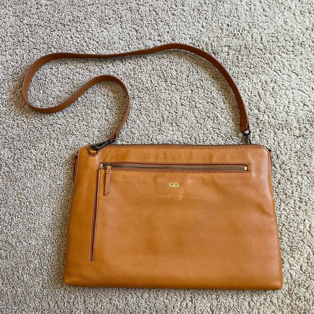 Mark & Graham Leather Briefcase Laptop Bag